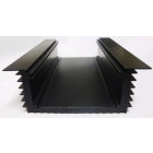 HSBLKU7.5-2 Heatsink, Black Anodized Aluminum, 4-5/8" x 7.5" x 2" U-Shape