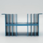 HSBLU-4  Heatsink Blue Anodized Aluminum  4” Wide x 3” Long x 2-5/8” High