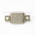 J101-80 Unelco Metal Cased Mica Capacitor Case B 80pf 500v (NOS)