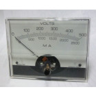 PMV500 Modutec 500 DC Volts Panel Meter with 2500 Milliamp Scale (NOS)