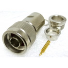 R161018000  Type-N Male Clamp Connector, Cable Group E, Radiall