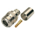RFN-1028-F RF Industries Type-N Female Crimp Connector for Cable Group F