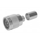 TC400NM-75 Times Microwave Type-N Male Straight Crimp Connector