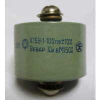 100-10 Doorknob Capacitor 100pf 10kv,  Radio Komponent