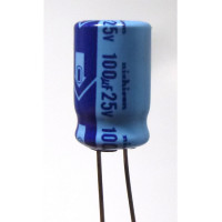 100-25R Nichicon Electrolytic Capacitor 100uf 25v Radial Lead
