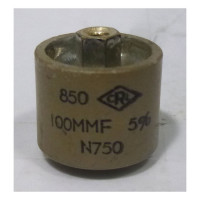 580100-5P Doorknob Capacitor 100pf 5kv 10% (Pull)