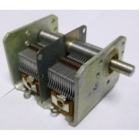 10295 Capacitor,  Dual sec. 10-440 pf, Variable