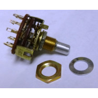 10YX025  Rotary Switch, 2 pole, 5 position
