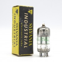 12AT7 Sylvania High Frequency Grey Plate Twin Triode Green Label (NOS/NIB) 