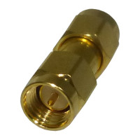 132168  IN Series Adapter, SMA Male to Male, Barrel, Amphenol