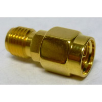 132171  IN Series Adapter, SMA Male to SMA Female, Straight, Amphenol