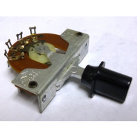 1453  Toggle Switch, 2 pol, 3 position, Spring Return, Centralab