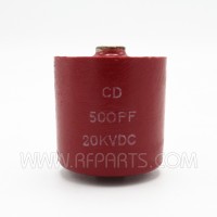 20DK-T5 Cornell Dubilier Doorknob Capacitor 500pf 20kv 10% (Pull)