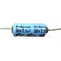 2.2-50A Rubicon Electrolytic Axial Capacitor  2.2uf 50v Pack of 2