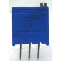 3299W-500  3/8" Square Trimpot Trimming Potentiometer, 500 ohm, 0.5 watt, Bourns