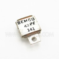 J101-43 Semco / Unelco Metal Cased Mica Capacitor Cased B 43pf 350v (NOS)