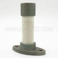 4 Inch Ceramic Stand-Off with Metal Base and Cap (Pull)