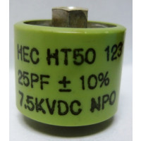 HT50V250KA  High Energy Doorknob Capacitor 25pf 7.5kv 10%