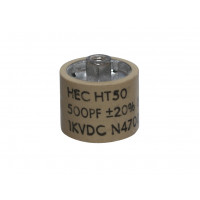 580500-1P High Energy Corp Capacitor Doorknob, 500pf 1kv, 20% (Pull)