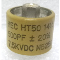 580500-7 High Energy Doorknob Capacitor 500pf 7.5kv