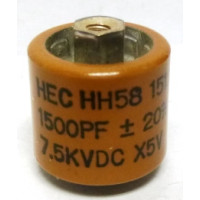 HH58V152MA / 581500-7 High Energy Doorknob Capacitor 1500pf 7.5kv 20%