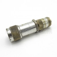 6020-6021 Star Type-N Male to Female Adjustable Length Test Adapter with Silver Contacts (Pull)