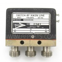 82152-810C00100 Transco SPDT Failsafe Type-N Female Coaxial Switch 28Vdc (Pull)