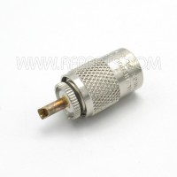 83-822 Amphenol UHF Straight Solder Plug (PL-259) for RG8, RG9, RG213, RG225 (NOS)