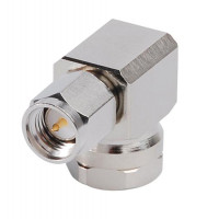 F1TSR SMA Male Right Angle Connector, FSJ1-50 (Good to 6 GHz), Andrew