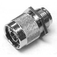 NM-002 Type-N Male Bulkhead Connector, Front mount with O-Ring gasket, Solder Pin