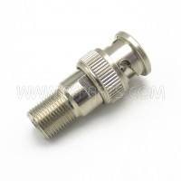 270206 Cinch BNC Male to Type-F Female Adapter 50 Ohm 