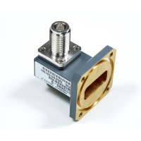 C137CNSG Waveguide Flange 5.85-8.2 GHz CPR137G to N-Female Transistion, Gray