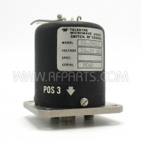 CS-38S13 Teledyne Microwave SMA SP3T Failsafe Coaxial Switch 24-30V DC-18 GHz (Pull)