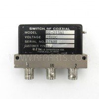 D2-213A1 Dynatech SPDT 28VDC BNC RF Coaxial Switch (Pull)
