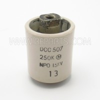 DCC507 NPO Doorknob Capacitor 25pf 15Kv (Pull)