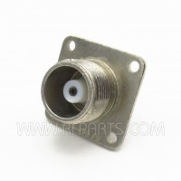 UG496/U Delta HN Female 4 Hole Chassis Connector with Extended PTFE to Solder Cup (Pull)
