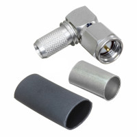 EZ-240-SM-RA-X  SMA Male Crimp Connector, Right Angle, Cable Group X