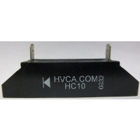 HC10 HIGH VOLTAGE RECTIFIER BLOCK WITH MOUNTING SLOTS, 1amp 10kv