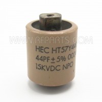HT57Y440JE High Energy Doorknob Capacitor 44pf 15Kv 5% (Pull)