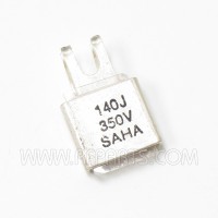 J101-140 Saha Metal Cased Mica Capacitor Case F 140pf 350v (NOS)