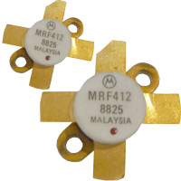 MRF412 Motorola NPN Silicon RF Power Transistor 70W (PEP or CW) 30 MHz 13.6V Matched Pair (2) (NOS)