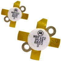 MRF422 Motorola NPN Silicon Power Transistor 150W (PEP) 30 MHz 28V Low Beta Matched Pair (2) (NOS)