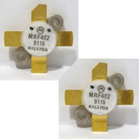 MRF492 Motorola NPN Silicon RF Power Transistor 50 MHz 70W 12.5V Matched Pair (2) (NOS)