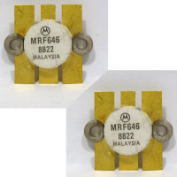 MRF646 Motorola NPN Silicon RF Power Transistor 12.5V 470 MHz 45W Matched Pair (2) (NOS)