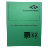 Operation Manual for National Radio Company NCL2000 Linear Amplifier