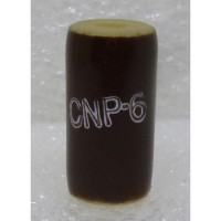 NL422B01-006 Standoff Insulator, Glazed Ceramic, 3/4" Long x 3/8" Diameter with Threaded Mounting Holes, CNP