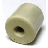 NL523W02-050 Glazed Ceramic Standoff Insulator 1/2" Long x 1/2" Diameter with Threaded Mounting Holes