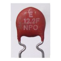 NPO-12  Disc Capacitor, 12pf (Cut Lead)