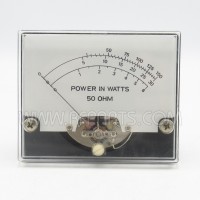 Power in Watts 50 Ohm Analog Panel Meter (NOS)