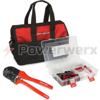 POWERPOLEBAG  Power-Werx Powerpole Crimping Tool and Custom Case with Assorted Powerpole kits